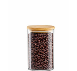 POTE DE VID.BORO.600ML 12CM C/TPA BAMBU MR328